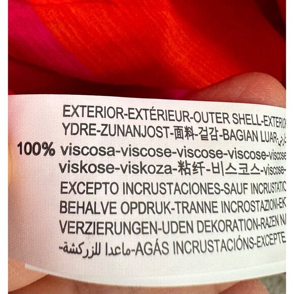 Zara V Neck Bead Appliques Tie Dye midi dress Blogger fav sz XL - Picture 12 of 12